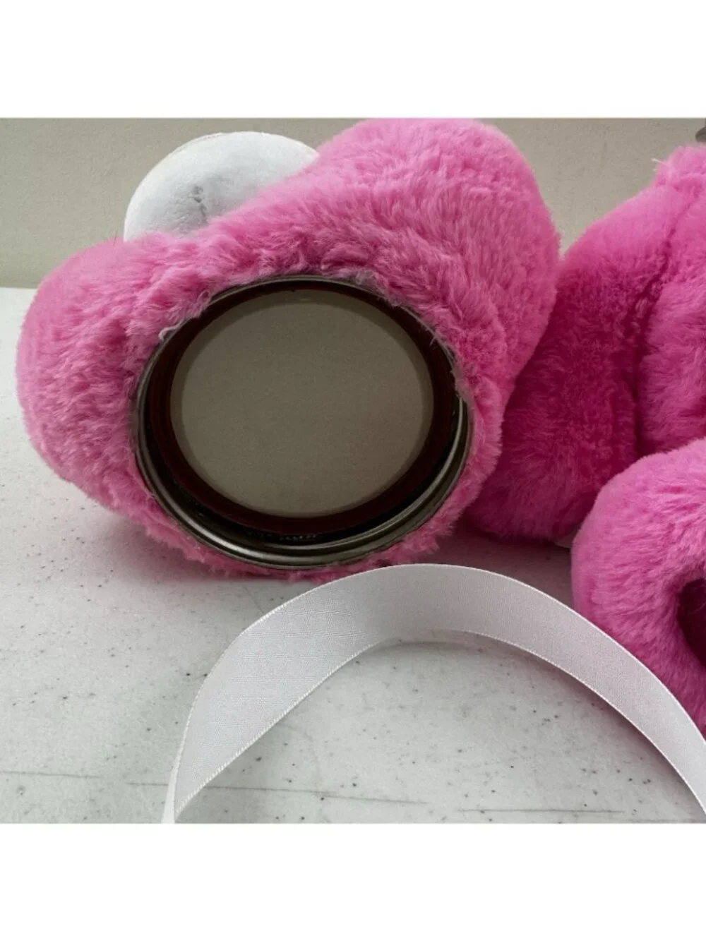 Bear Stash Jar Pink Cheer Bear Plush Hide Valuables Secret Storage